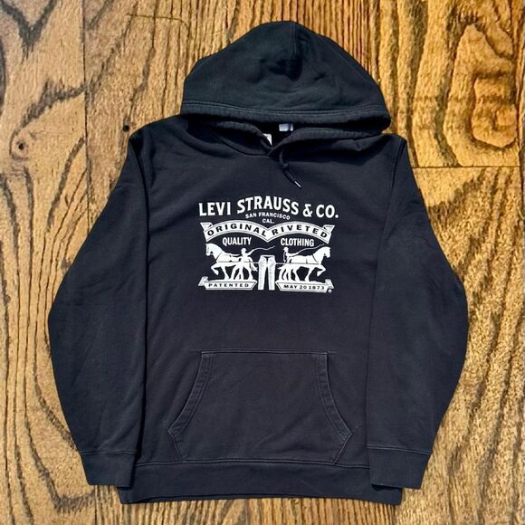Black Levi’s Levi Strauss and Co Hoodie - Picture 1 of 3
